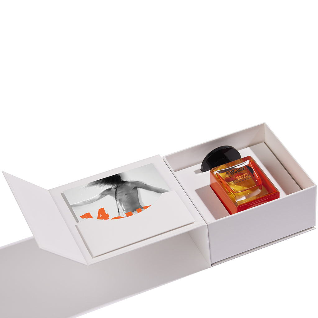 14Hour Dream fragranza gourmand legnosa con patchouli, profumo di nicchia unisex ispirato ai Pink Floyd e creato da Antoine Lie – Jusbox