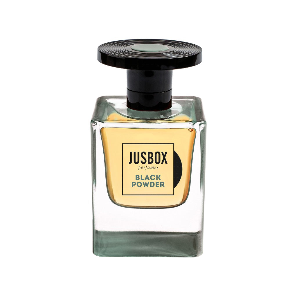 Black Powder fragranza cuoiata creata da Julien Rasquinet ispirata ai Nirvana e agli MTV Music Awards del 1992 made in Italy – Jusbox